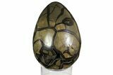 Septarian Dragon Egg Geode - Black Crystals #158336-3
